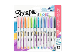 Sharpie S-Note Creative Colouring Marker Pens, Highlighter pens, Pastel Colours 12 pcs.