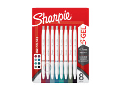 Sharpie S-Gel Set, 8 Gel Pens, M (0.7 mm), Assorted Colors